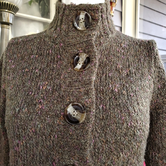 Charterclub Acrylic Wool Blend Sweater Cardigan Size Small - Picture 5 of 8